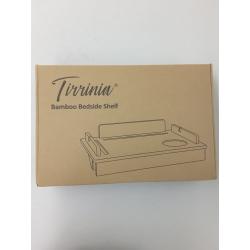Bamboo Bedside Shelf Table & Storage Organizer Caddy By Tirrinia