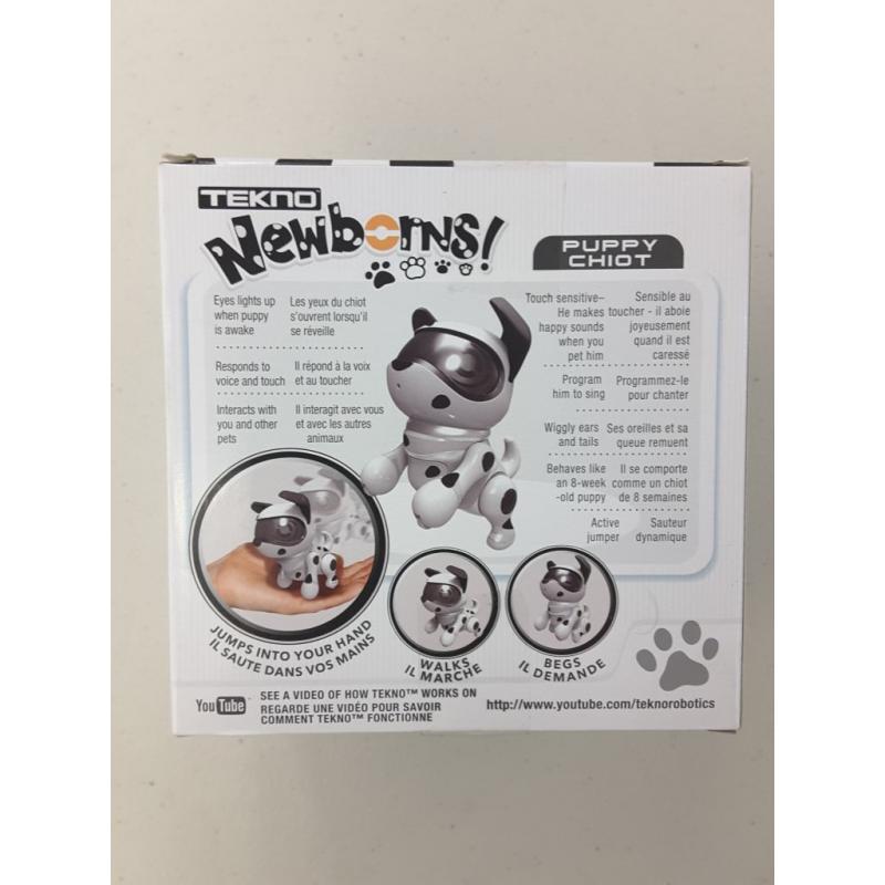 Tekno Newborns Pet Dog Toy Robotic Puppy Interactive Dog that Jumps, Walks and Begs. Brand: Tekno Newborns