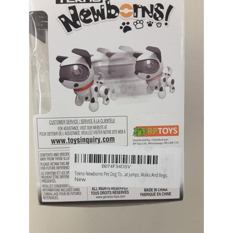 Tekno Newborns Pet Dog Toy Robotic Puppy Interactive Dog that Jumps, Walks and Begs. Brand: Tekno Newborns