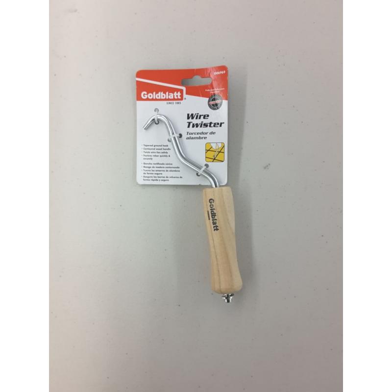 Professional Tie Wire Twister Tool With Wood Handle - Goldblatt