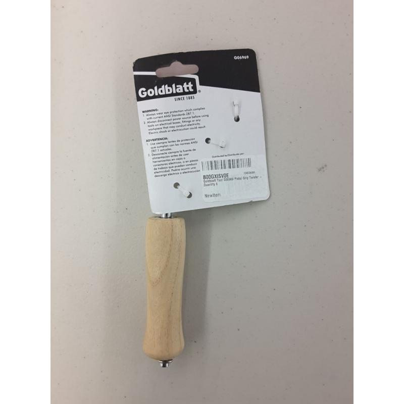 Professional Tie Wire Twister Tool With Wood Handle - Goldblatt