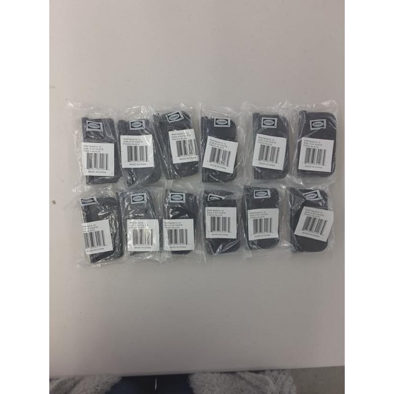 Cosmas Flat Black Door Hinge 4 Inch X 4 Inch With 5/8 Inch Radius Corners