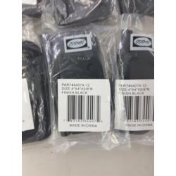 Cosmas Flat Black Door Hinge 4 Inch X 4 Inch With 5/8 Inch Radius Corners