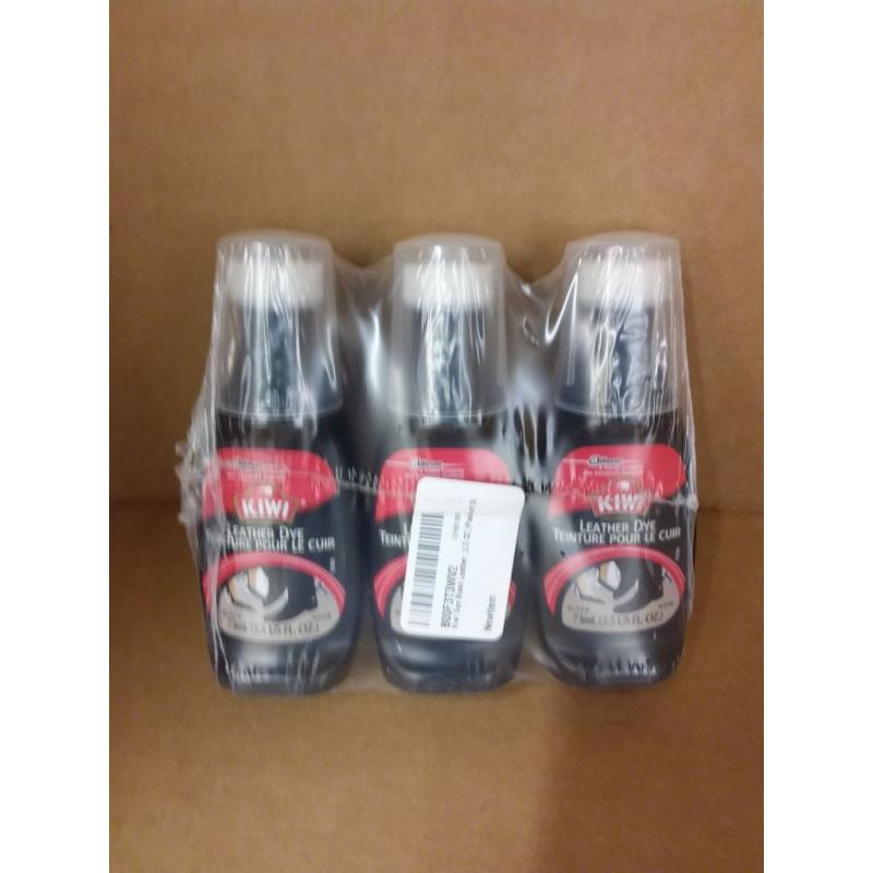 Kiwi Dye Black Leather