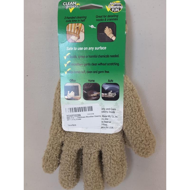 Cleangreen Microfiber Cleaning and Dusting Gloves Brand: Master Caster