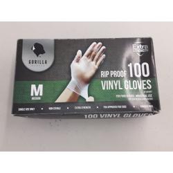 Gorilla Supply  Vinyl Gloves 100 Pack