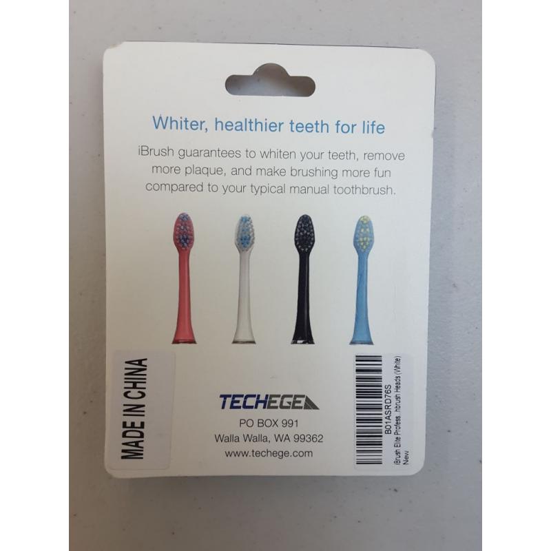 Ibrush Elite Professional Sonic Toothbrush Heads (white)