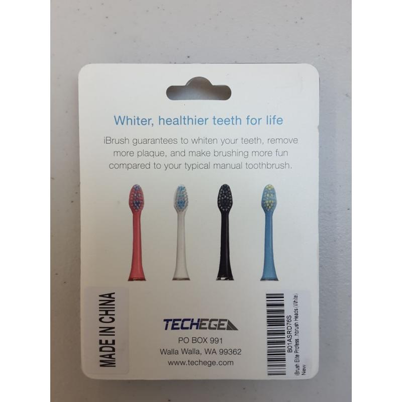 Ibrush Elite Professional Sonic Toothbrush Heads (white)