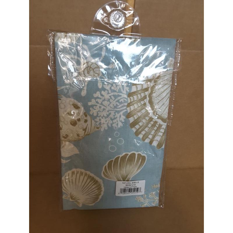 C&f Home Natural Shell Valance 72 X 15.5 Inch Valance Blue