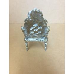 Fashionstyle Vintage Carved Diamond Chair Design Metal Glass Candle Holder