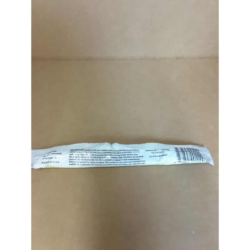 Cyalume Snaplight 6in Yellow 12hr Non-Toxic 9-08082