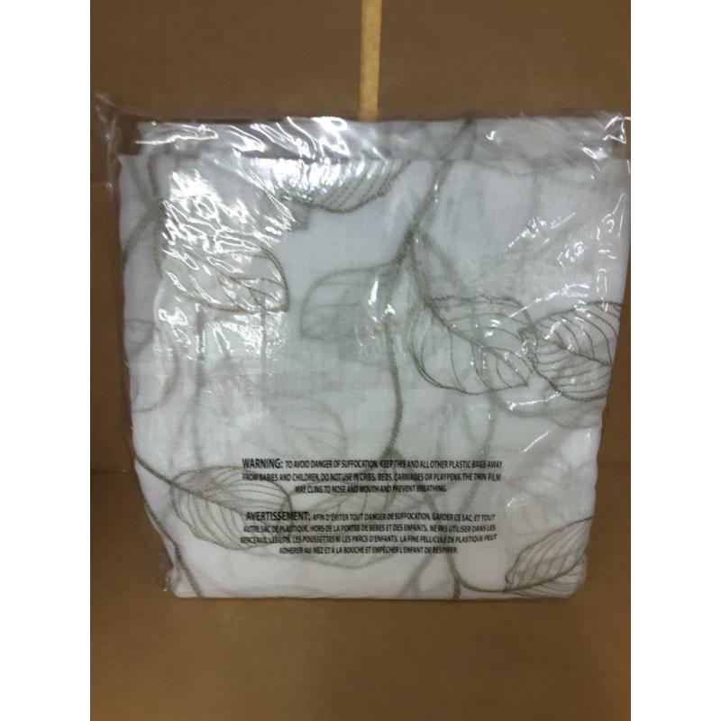 Topick French Door Sheer Curtains 55 By 72