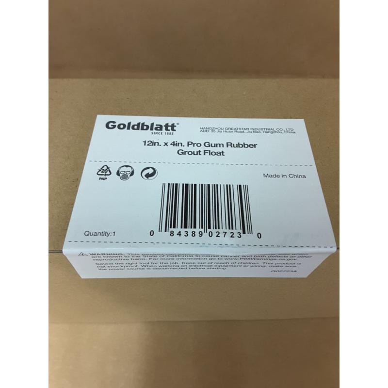 Goldblatt 12 Gum Rubber Float With Soft Handle