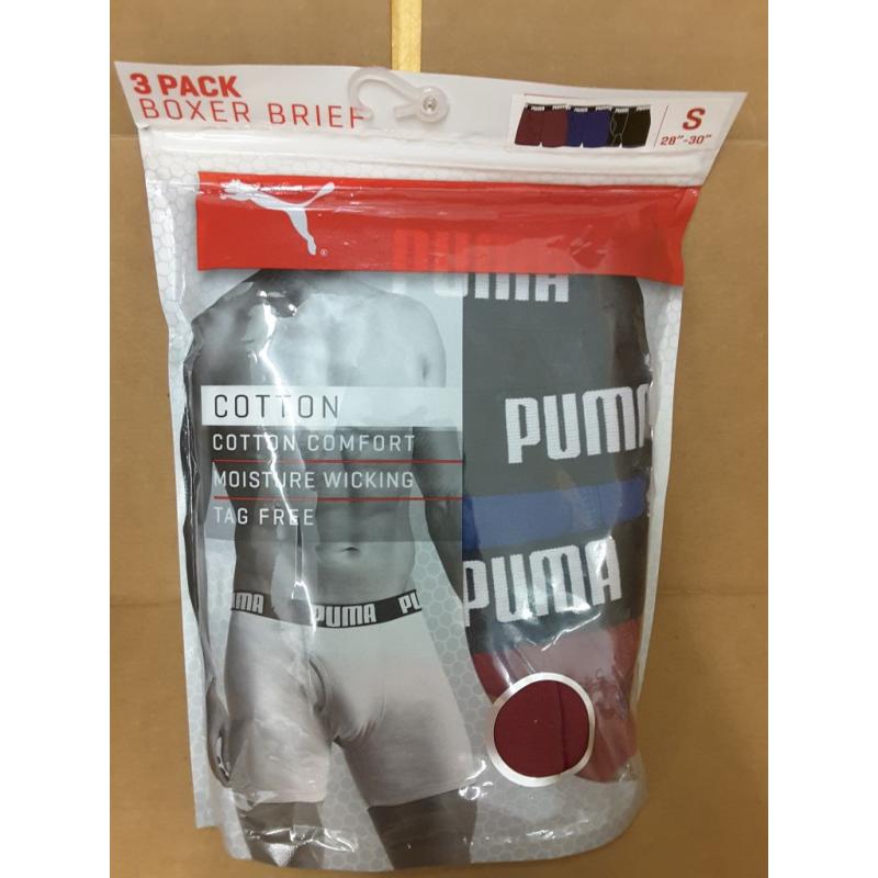Puma Classic Boxer Brief, Small 28-30 - 3 Pack