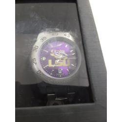 NCAA Stainless Steel LSU Tigers Men's Watch