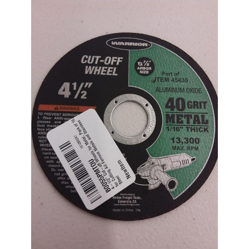 4-1/2 Cut-Off Wheel