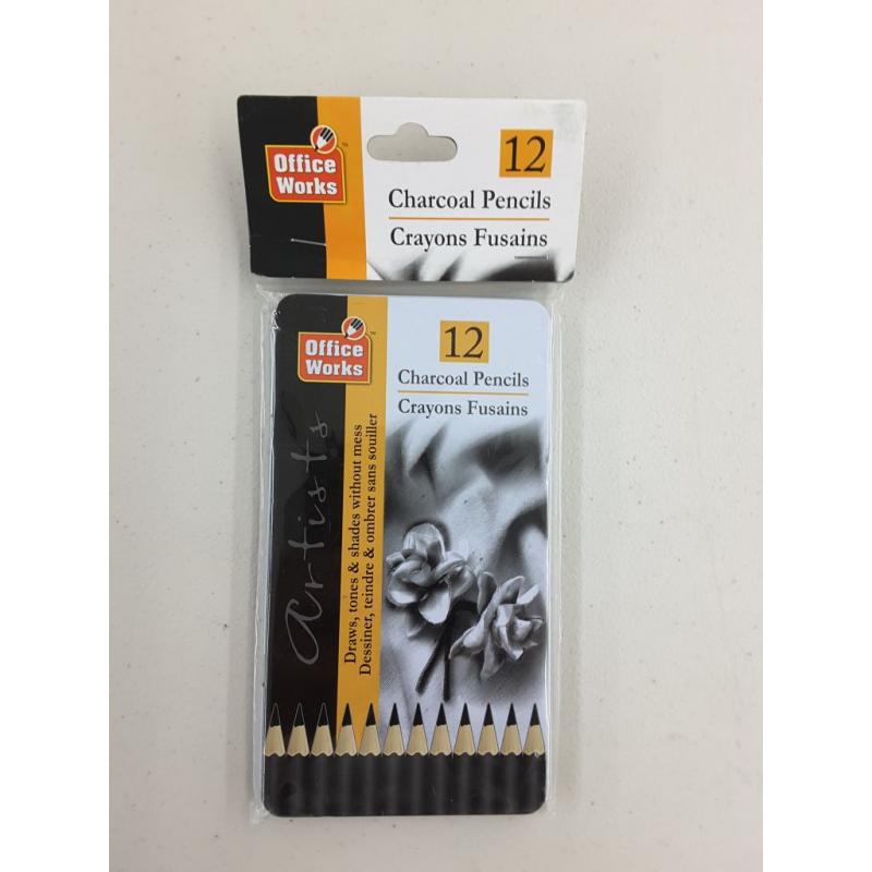 Charcoal Pencils (quantity 12)