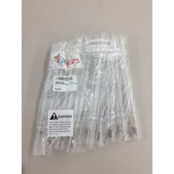 Invitation Tube Scroll Rolls - Clear (12 Pack)