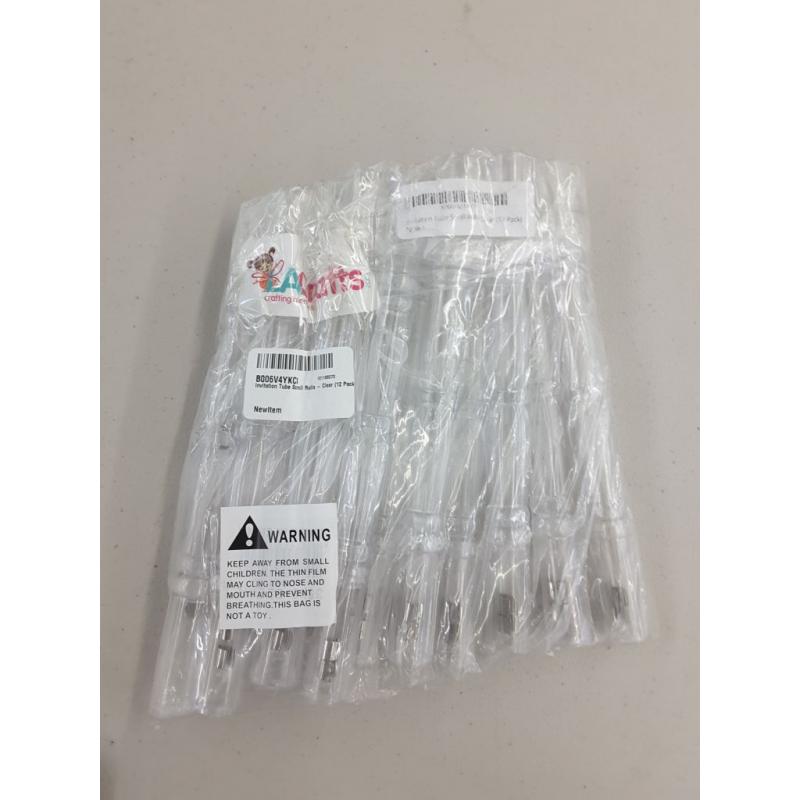 Invitation Tube Scroll Rolls - Clear (12 Pack)