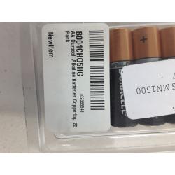 Duracell Alkaline Batteries (quantity 20) Size AA