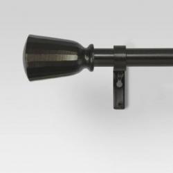 66-120 Chiseled Cone Curtain Rod Bronze - Threshold