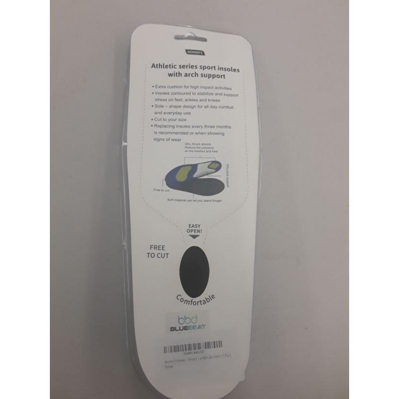 Women's Insoles - Athletic Series Sport Insoles with Arch Support