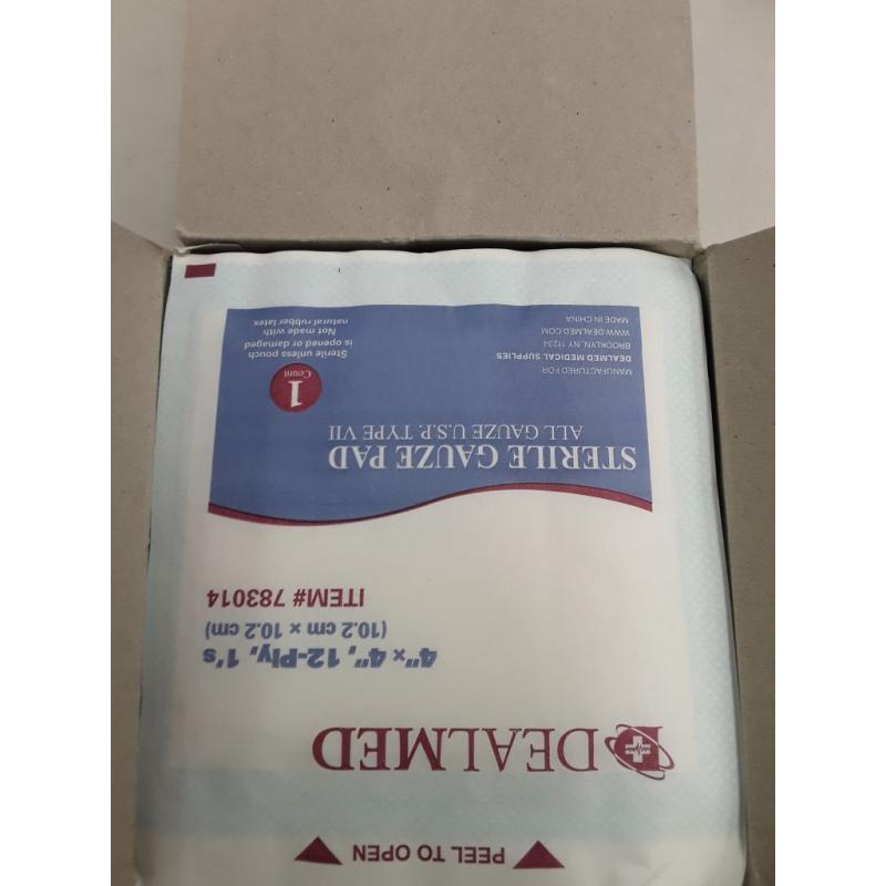 4’’ x 4’’ Sterile Gauze Pads, 100 Count