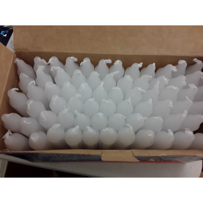 Yehuda Sabbath Candles, White, 72 ct