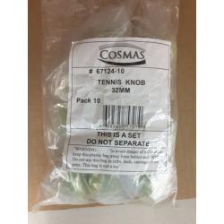 *10 Pack* Cosmas Athleticz Series 67124 Tennis Ball Round Cabinet Hardware Knob