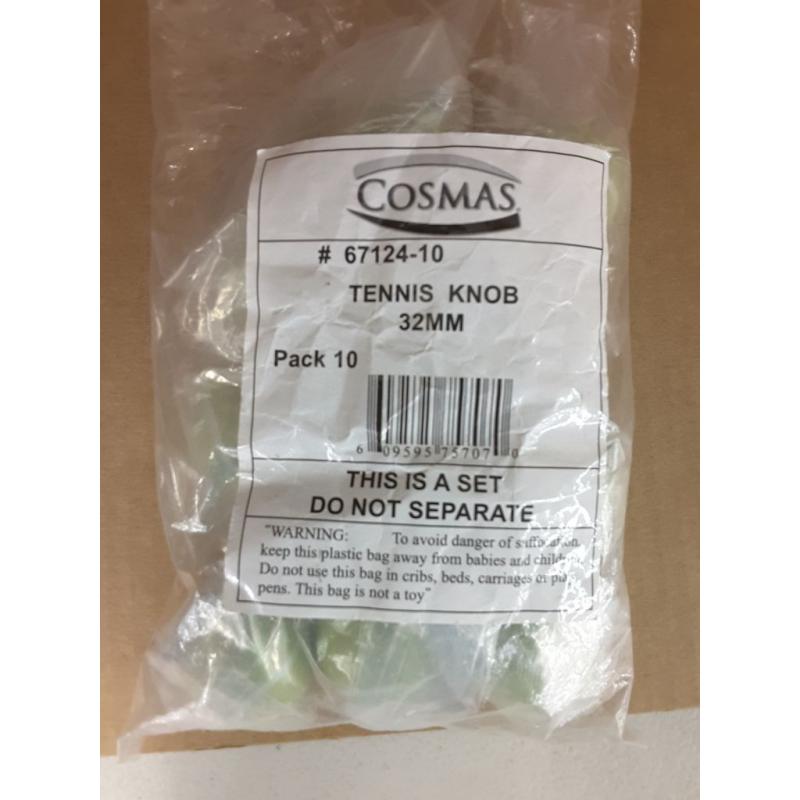 *10 Pack* Cosmas Athleticz Series 67124 Tennis Ball Round Cabinet Hardware Knob