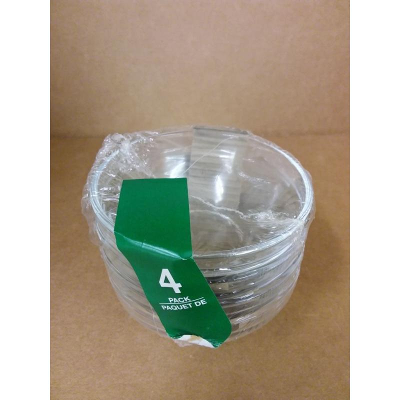 Stackable Serving Cooking Mixing Prep Clear Glass Bowl