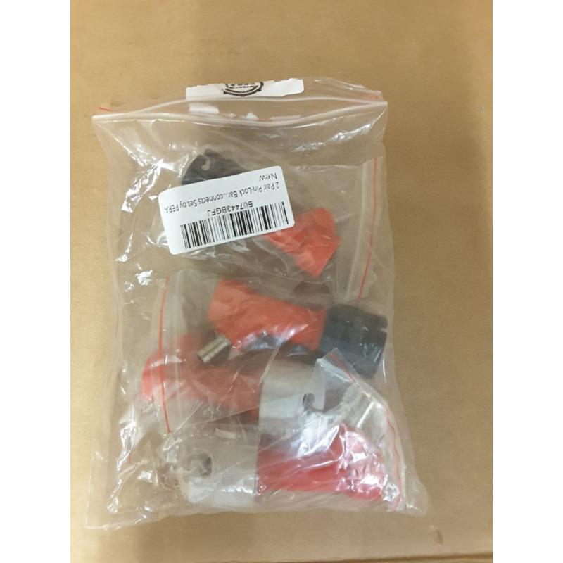 PERA 2 Pair Pin Lock coupler Barb Gas & Liquid Quick Disconnects Set