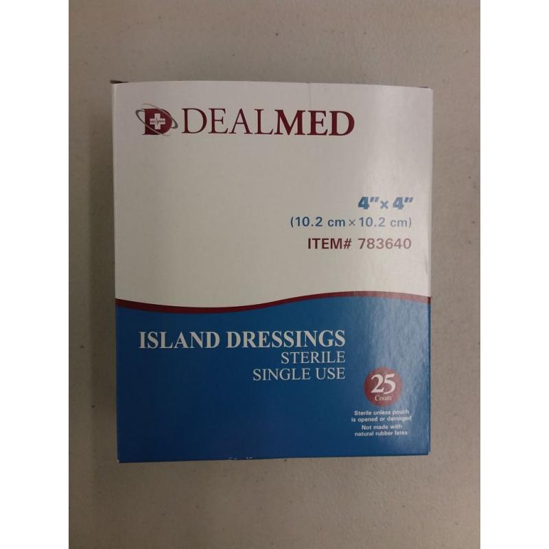 Dealmed Sterile Bordered Gauze Island Dressings