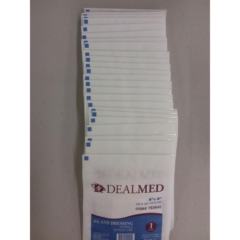 Dealmed Sterile Bordered Gauze Island Dressings
