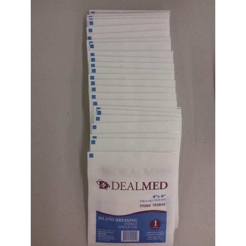 Dealmed Sterile Bordered Gauze Island Dressings