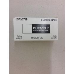 Duracell Watch 370/371 1.5V Silver Oxide Battery (Value Pack of 6)