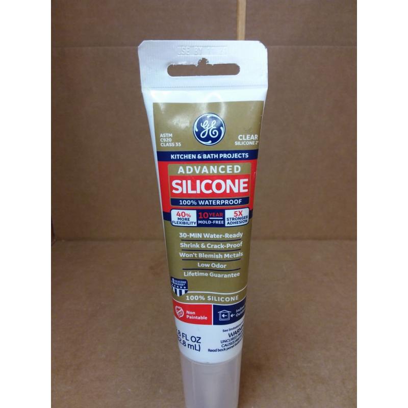 Advanced Silicone 2 Kitchen & Bath Sealant, 2.8oz, Clear