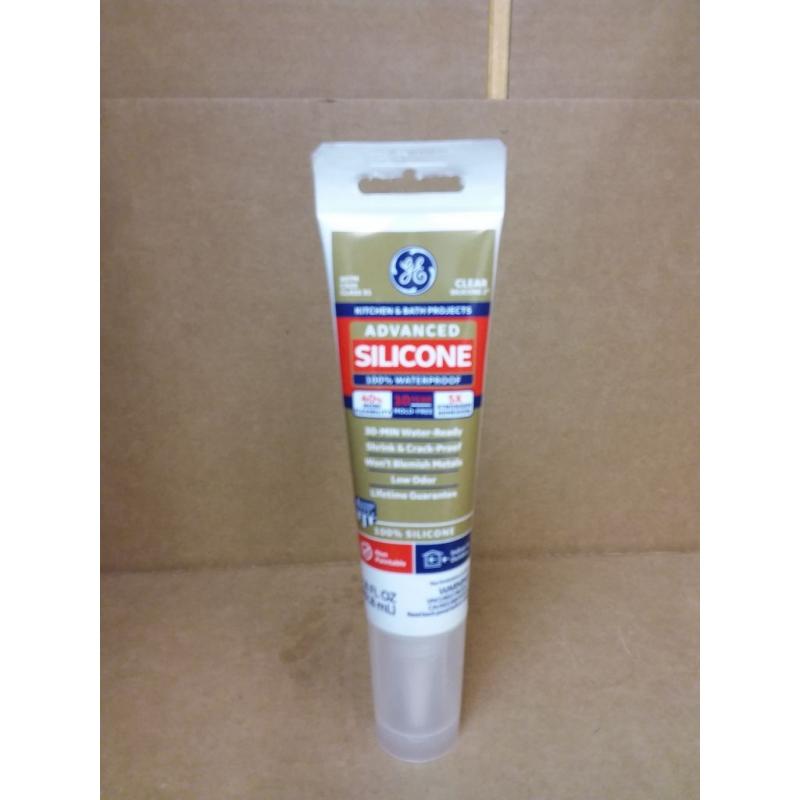Advanced Silicone 2 Kitchen & Bath Sealant, 2.8oz, Clear