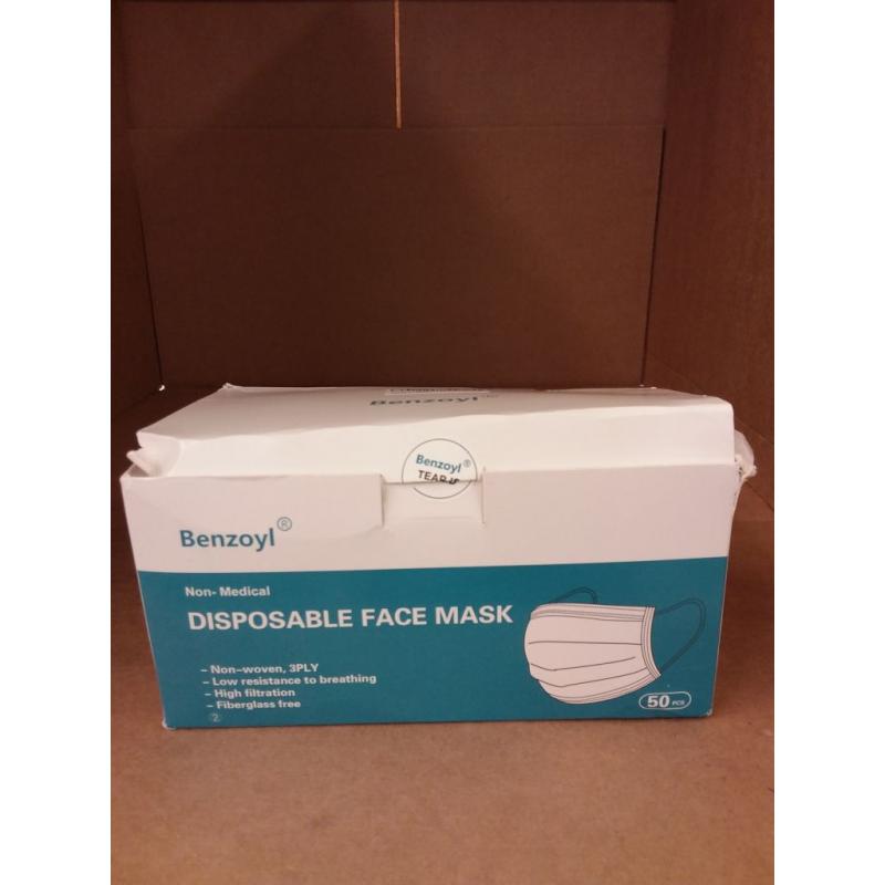 Benzoyl Disposable Face Mask