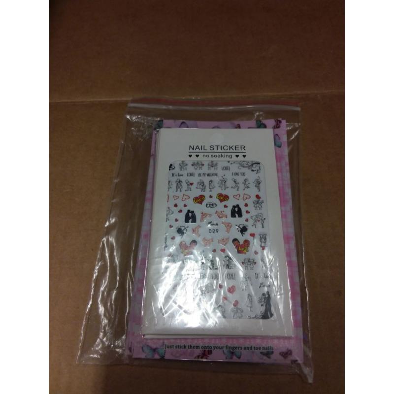 Valentine Nail Sticker Decals