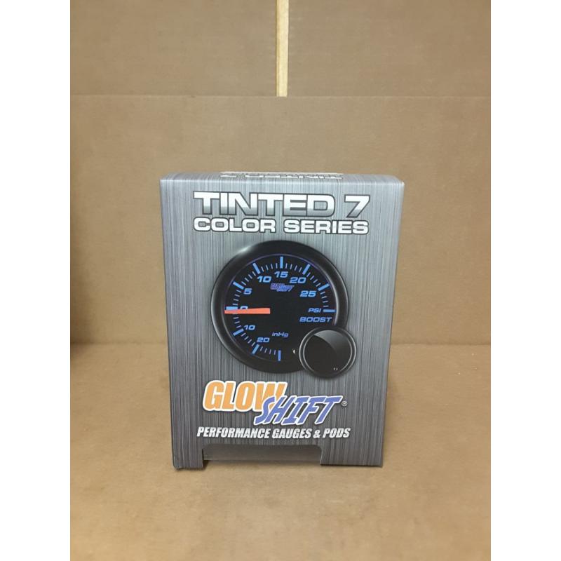 Tinted 7 Color Series Oil Temp Gauge Blue