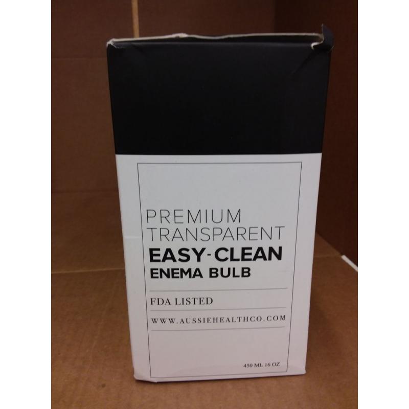 Aussie Health Co Premium Transparent Easy-Clean Enema Bulb