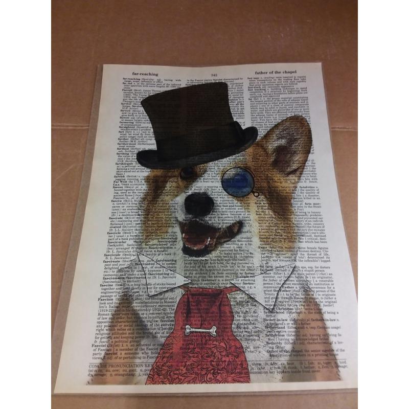 Corgi Vintage Dictionary Page