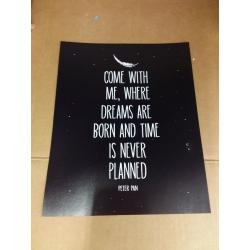 Peter Pan Quote Poster