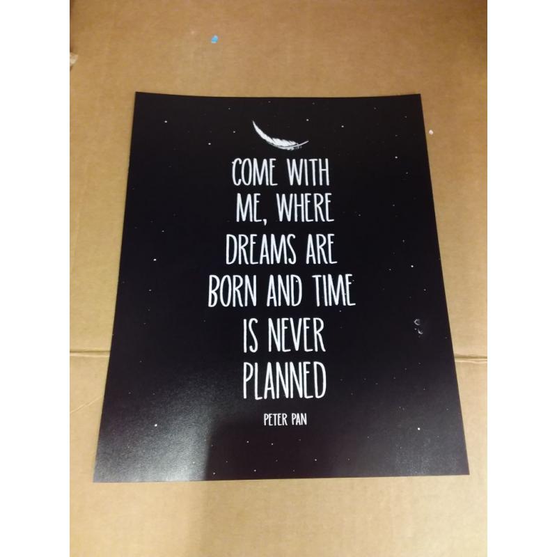 Peter Pan Quote Poster