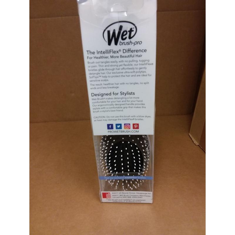 Wet Brush Pro Detangle Hair Brush, Sugar Skulls Black & White