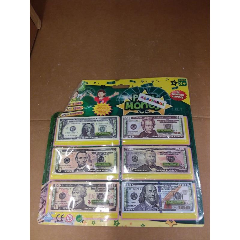 Paper Play Money Dollar Bills