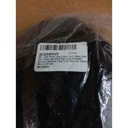 QD-Tizer Black Long Loose Curly Wave Lace Front Wigs with Baby Hair Heat Resistant Glueless Synthetic Lace Front Wig