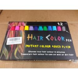 Color Temporary Hair Chalk, Hair Pens Non-toxic Washable Hair Dye