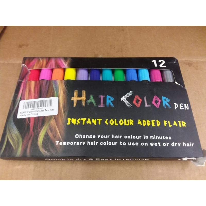 Color Temporary Hair Chalk, Hair Pens Non-toxic Washable Hair Dye